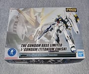 RG 1/144 Gundam Base Limited ν gundam [Titanium Finish] Mobile Suit Gundam NEW