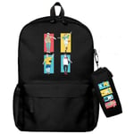 Jujutsu Kaisen Anime Skolryggsäck Casual Daypack Ryggsäck Cool bokväska