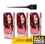 Loncolor Ultra Crème Colorante Pour Cheveux 7,62 Rouge Grenadine 3-Pack