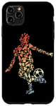 Coque pour iPhone 11 Pro Max Croquis d'un joueur de football Amoureux du football