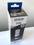 Genuine Epson 106 Black Ink Bottle 70ml for ET-7750 ET-7700, L7160 L7180 L7188