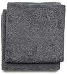 118029 Microfibre Cleaning Cloths X 2 Machine Washable Dark Grey 30 X 30 X 0.5