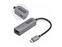 StarTech.com USB-C to Ethernet Adapter, NIC, 1Gbps - Adaptateur réseau - USB-C 3.2 Gen 1 - Gigabit Ethernet + USB-C 3.2 Gen 1 - gris sidéral