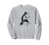 Fox Raising A Glass of Sparkling Champagne, Pop the Bubbly Sweatshirt