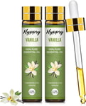 Hyppry 2 X 10Ml Vanilla Essential Oil - 100% Pure Natural Vanilla Oil Scented Oi
