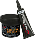 Okuma Cal's Universal rullfett 30 g & rullolja 10 ml smörjkit