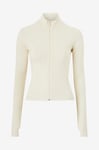 Gina Tricot - Topp Soft Touch Zip Jacket - Vit