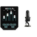 TC Helicon GoXLR MINI Online Broadcast Mixer with USB/Audio Interface and Midas Preamp & Logitech Blue Yeti USB Microphone for PC, Mac, Gaming, Recording, Streaming, Podcasting, Studio
