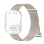 Milanese kotelo + hihna Apple Watch Band Ultralle 49mm 41mm 40mm 44mm 38mm 42mm TPU-näyttö Iwatch Series 9 8 7 6 SE 5 4 Correa 45mm