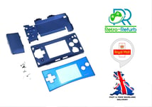 Chrome Blue Full Housing Shell For Nintendo GameBoy Micro - Replacement Shell