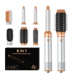 Atopskins Air Styler 6 In 1 Hair Styler avec Seche Cheveux, Brosse Soufflante, Brushing Brosse Soufflante, Brosse Lissante Cheveux, Boucleur a Air, Magic Styler pour Lisser, Donner Du Volume, Boucler