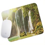 UK Seller Anti-Slip Gaming Mouse Pad Mat PC Laptop Green Water Fall Nature