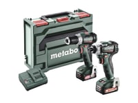 Metabo Combo Set 2.7.3 12 V Bl 685228000 Batteriborrmaskin, Batteridriven Slagborrmaskin 12 V 2 Ah Litium