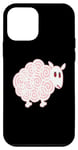 Coque pour iPhone 12 mini Mouton rose – Dessin animé drôle de moutons