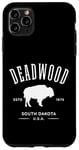 iPhone 11 Pro Max Deadwood South Dakota USA Bison Design Souvenir Case