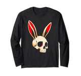 Jolly Bunny Roger Rabbit Skull Crossbones Men Women Kids Long Sleeve T-Shirt