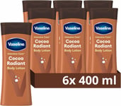 Vaseline Cocoa Radiant Body Lotion 100% Cocoa Butter for Dry Skin 6X 400ml