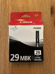 Canon Matte Black PGI-29MBK Original Genuine 4868B001 Ink Cartridge - New