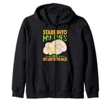 Stare Into My Eyes And Get Lost In the Gaze - Ball Python Zip Hoodie