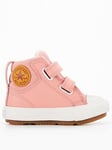 Converse Chuck Taylor All Star Berkshire Boot Hi Infant Trainer - Pink/White, Pink/White, Size 5 Younger