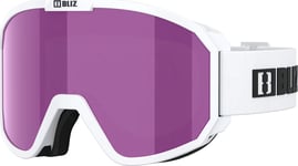 Bliz Rave Matt White Black Logo/Brown Pink, MATT WHITE W BLACK LOGO BROWN PINK, OneSize