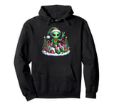 Funny Peace Hand Alien Elf Christmas Womens Mens Kids Pullover Hoodie