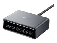 Anker Prime - Strömadapter - Gan - 200 Watt - 5 A - 6 Utdatakontakter (4 X Usb-C, 2 X Usb)