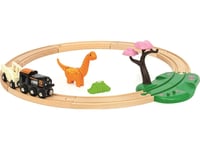 Brio Dinosaur Circle Set, Set Med Tåg Och Tågbana, 3 År, Trä, Multifärg