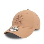 NEW ERA NEW YORK YANKEES BASEBALL CAP.9TWENTY BEIGE MLB LEAGUE ESSENTIAL HAT W24