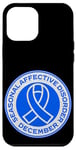 iPhone 12 Pro Max Seasonal Affective Disorder Awareness December Blue Ribbon Case