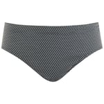 Slip Eminence en coton stretch anthracite à imprimé chevrons all-over