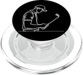 Golf Club One Line Art Dessin Golf PopSockets PopGrip pour MagSafe