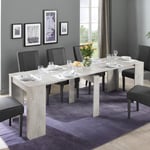 Table console extensible pour le salon et la salle à manger en bois clair Ester