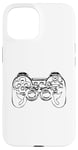 Coque pour iPhone 15 Contrôleur de jeu pour garçons Sketch Game Console Jeux