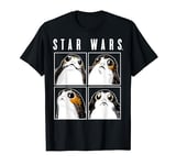 Star Wars Episode 8 Porg Square Boxes Graphic T-Shirt Z1 T-Shirt