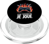 Je Ne T'Entends Pas Je Joue Humour Gamer Jeux Vidéo PopSockets PopGrip pour MagSafe