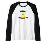 Unbelievable Alien Believe UFO Flying Light Manche Raglan