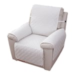 Housse Fauteuil Relax 1 Place, Housse de Canapé Protecteur Inclinable Imperméable pour Chambre (Beige 55200)