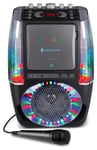 Singing Machine Water Fall Effect Light Show Karaoke Machine - Black