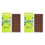 Montezuma's Minted, 35% Cocoa, Milk Chocolate With Peppermint, Gluten Free, 90g Bar (Pack of 2)