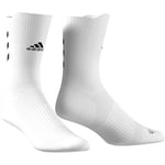 Adidas Unisex's ASK CREW UL S Socks, White/Black/Black, XL