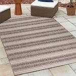 HomebyHome Tapis d'Extérieur Résistant aux Intempéries 300x400 (280 x 370 cm) Beige - Résistant aux UV, Imperméable et Léger - Idéal pour Balcon, Terrasse, Jardin et Cuisine