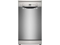 Dishwasher | Sps2hmi58e | Free Standing | Width 45 Cm | Number Of Place Settings 10 | Number Of Programs 6 | Energy Efficiency Class E | Display | Aquastop Function | Silver Inox