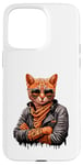 Coque pour iPhone 15 Pro Max Orange Bengale Chat Voyou Chat Gangster Chat Gangster Life