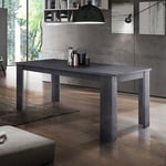 Web Furniture - Table à manger extensible au design salon moderne Jesi Ardesia