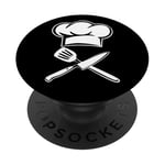 Chef Cook Cooking Pirate Kitchen Lover PopSockets PopGrip Adhésif