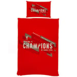 Liverpool FC Champions Of Europe Påslakan Set Enkelsäng Röd Red Single