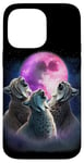 iPhone 14 Pro Max 3 Bobcat Howling At The Moon Funny Bobcat Lynx Wild Cat Case