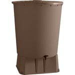 Récupérateur d'eau avec socle Taupe - 500L - ECOBASIC  