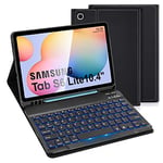 LAMA Backlit Samsung Galaxy S6 Lite Tablet Case with Keyboard&Built-in S Pen Holder for Tab S6 Lite 10.4“ 2020/2022(SM-P610/P615/P613/P619)UK Layout, Slim Smart S6 Lite Tablet Case&Detachable Keyboard